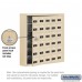 Salsbury Cell Phone Storage Locker - with Front Access Panel - 6 Door High Unit (5 Inch Deep Compartments) - 30 A Doors (29 usable) - Sandstone - Surface Mounted - Resettable Combination Locks